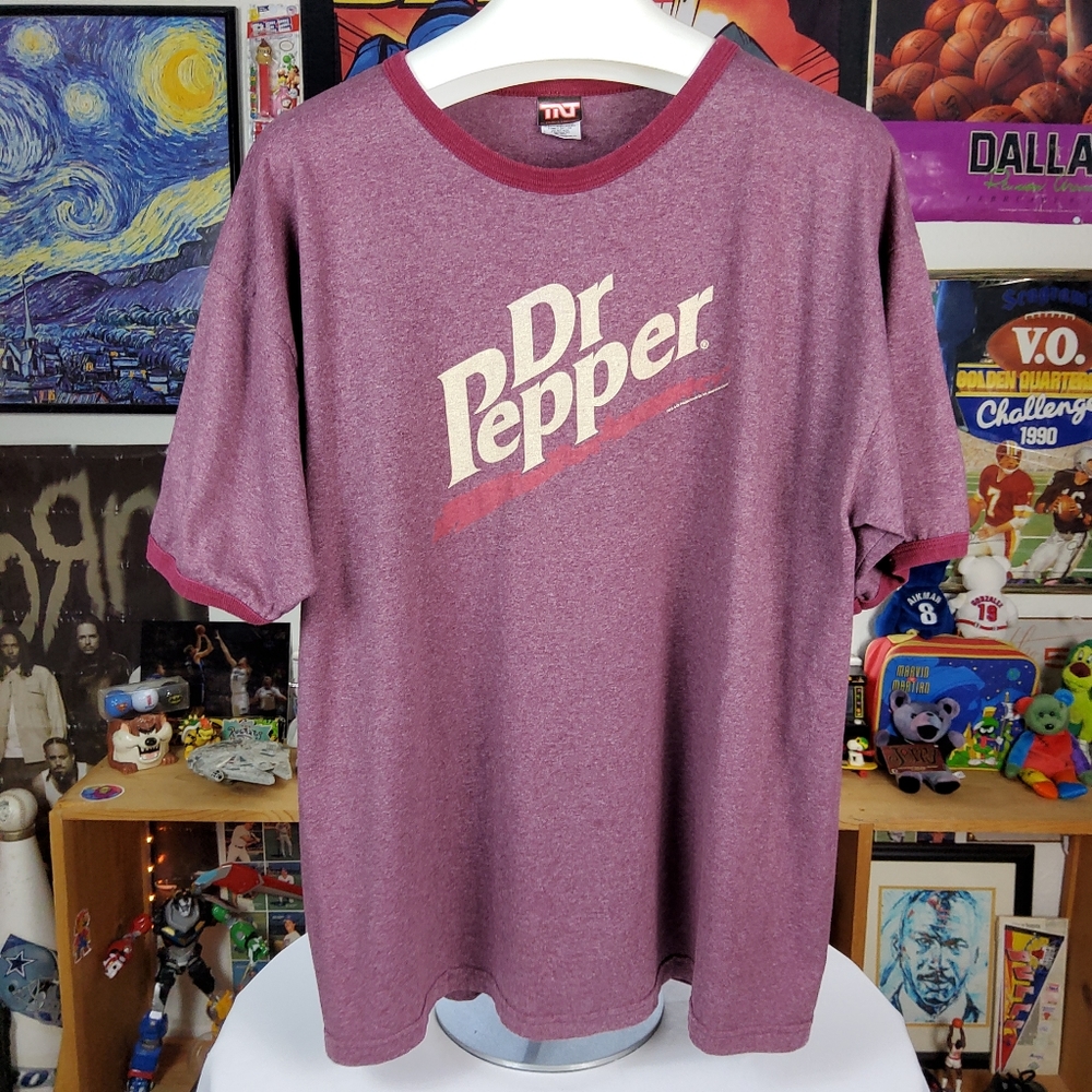 Vtg Dr Pepper Ragland Style Big Tall Unisex 2 XL T Shirt